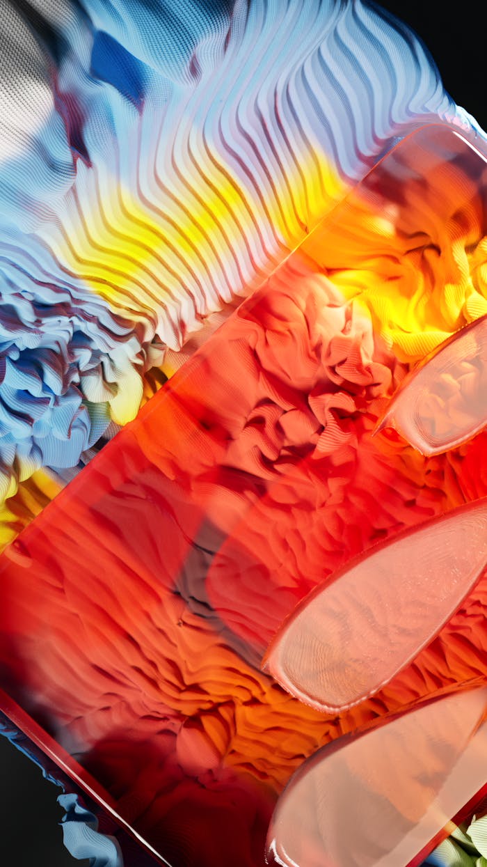 digital Colorful abstract artwork showcasing vibrant AI-generated design elements.